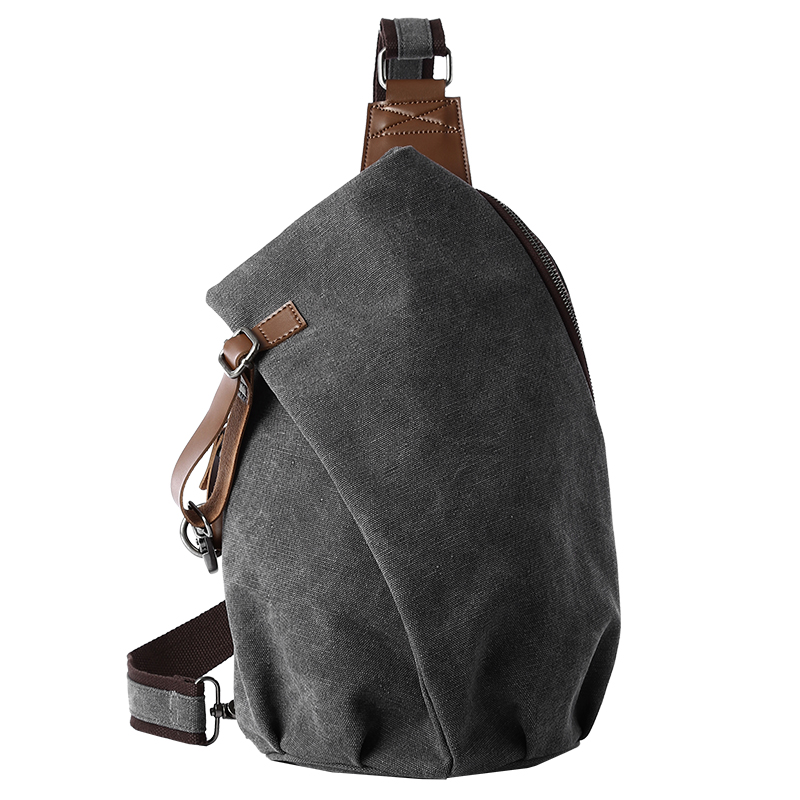 Sling Backpack Shoulder - Sac à bandoulière en toile rétro