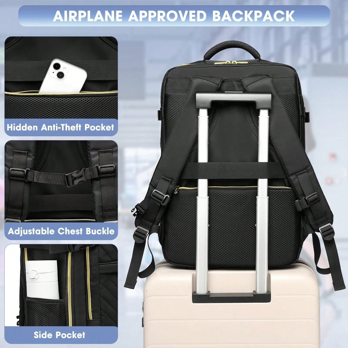 Grand sac à dos de voyage - Sa - Travel Backpack Anti Theft avis et prix