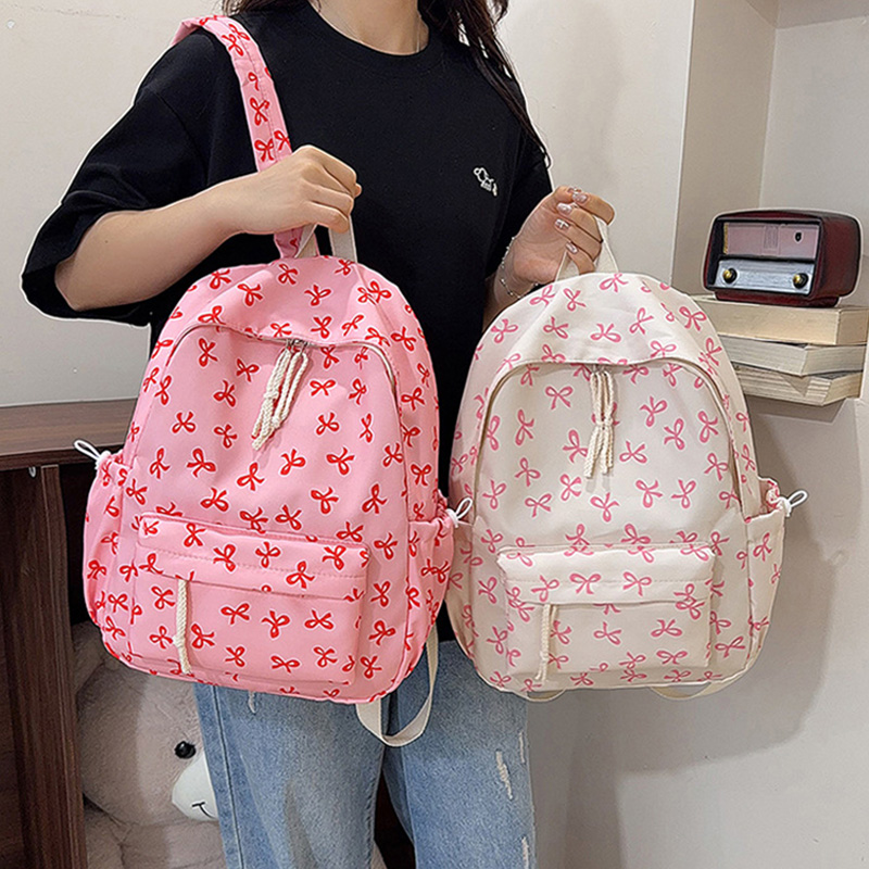 Sac à dos mignon à imprimé nœu - School Backpack Teen avis et prix